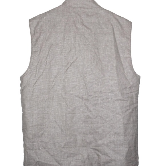 Platinum Eleventy Special Collection Men Linen Ves - Picture 2 of 4